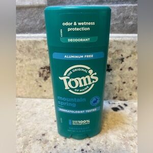 New Tom’s aluminum free mountain spring‎ deodorant